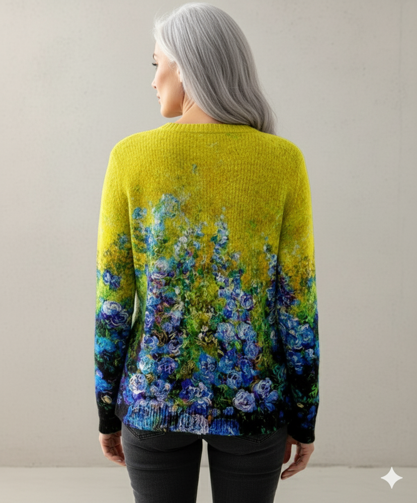 Damen Strickpullover mit Rundhals | Winter | Norweger-Muster