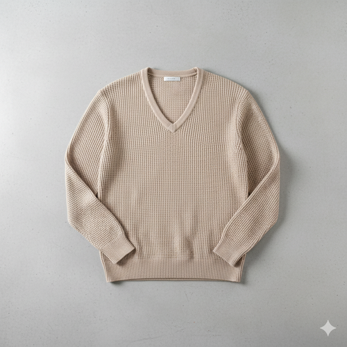 Lässiger Damen Strickpullover mit V-Ausschnitt | Freizeit | Herbst