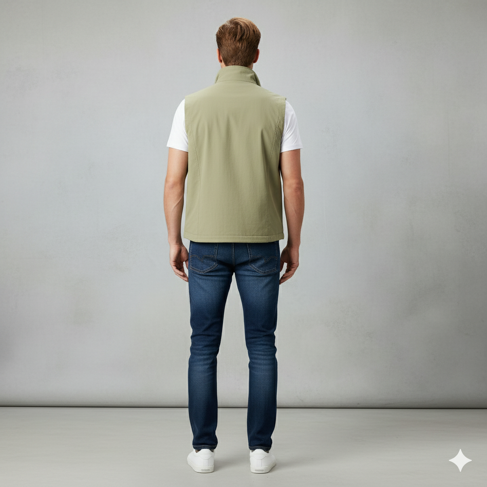 Herren Outdoor Weste mit Reißverschluss | Leicht & Atmungsaktiv