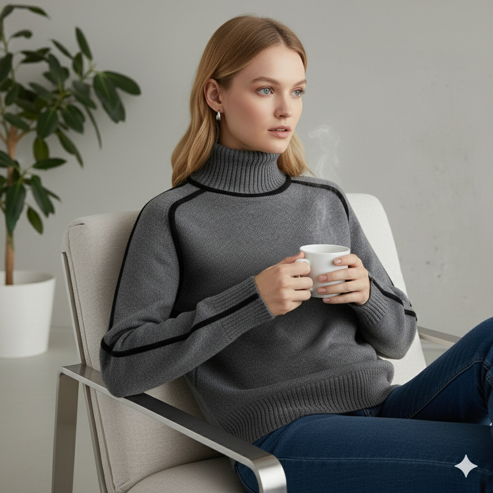 Damenpullover mit Stehkragen | Locker & Modern für Herbst/Winter