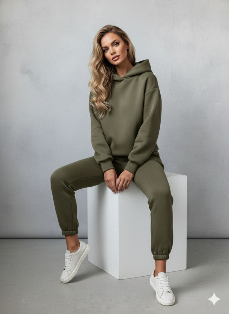 Warmer Damen Hoodie Zweiteiler | Bequem für Herbst & Winter