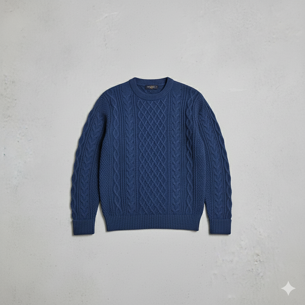 Herren Strickpullover mit Strukturmuster | Modern & Warm | Winter