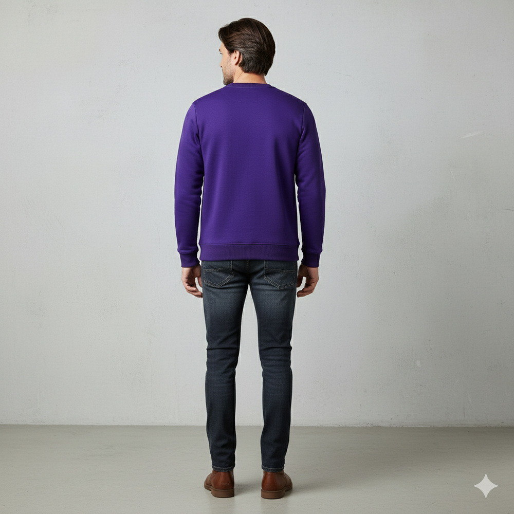 Herren Sweatshirt mit Rundhalsausschnitt