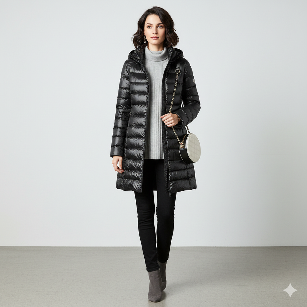 Damen Daunenjacke mit Kapuze | Leicht & Warm | Winter