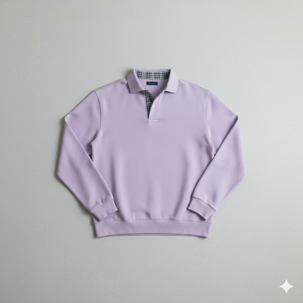 Lässiger Herrenpullover mit Reverskragen | Bequem | Freizeit