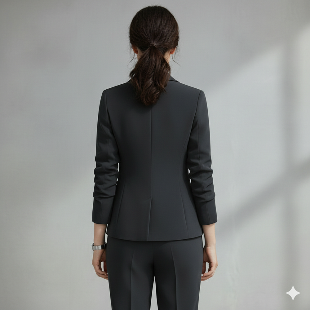 Damen Hosenanzug Elegant | Business Blazer & Hose Slim Fit