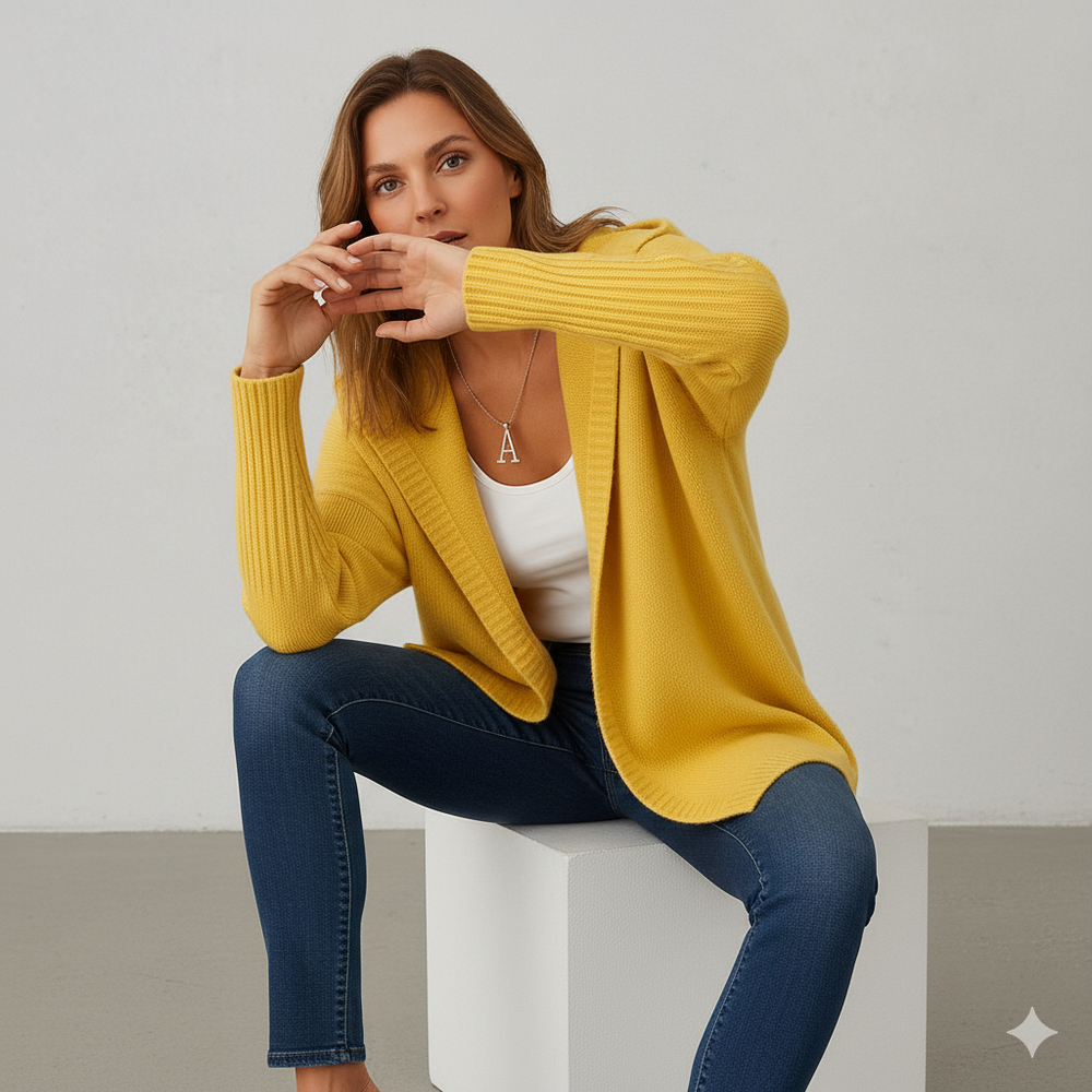 Damen Strickjacke mit Kapuze | Lässig & Übergang