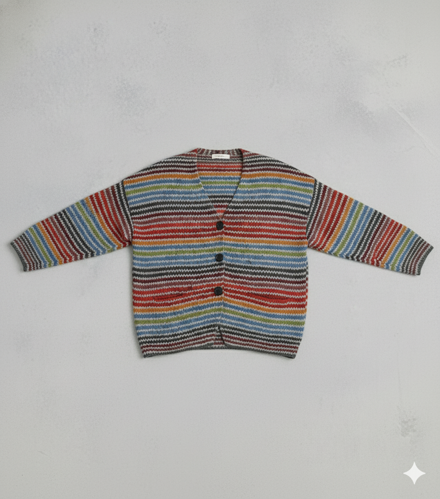 Damen Strickjacke mit abstraktem Print | Herbst/Winter | Stylisch