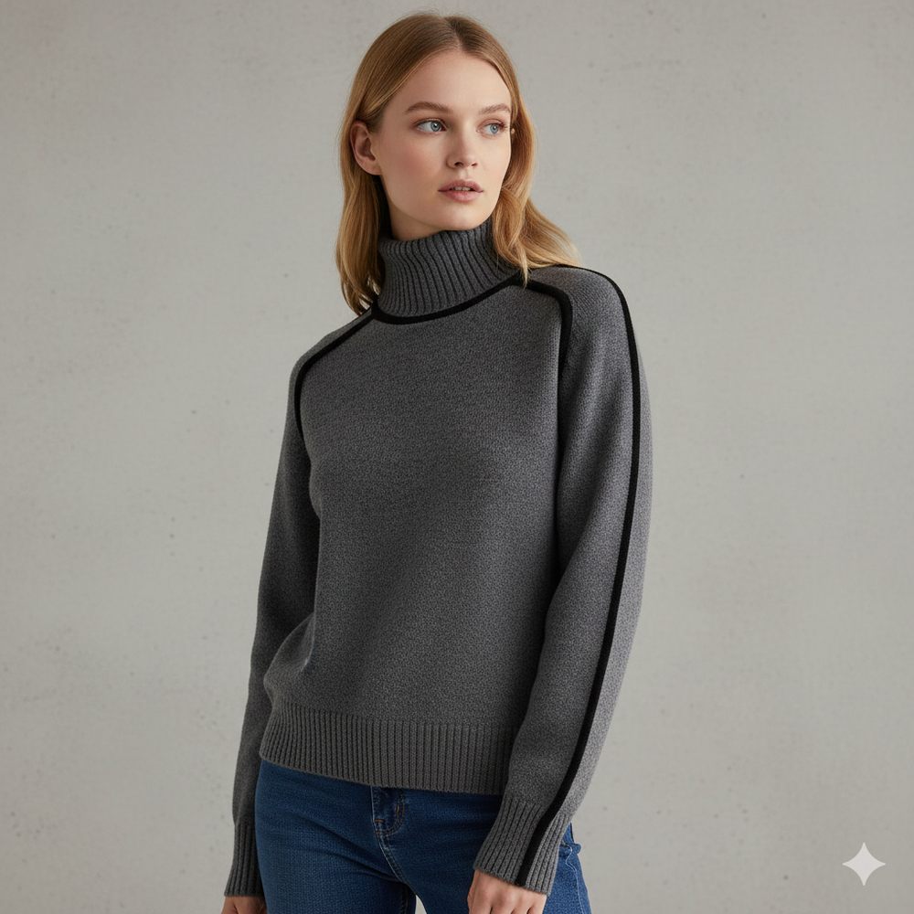 Damenpullover mit Stehkragen | Locker & Modern für Herbst/Winter