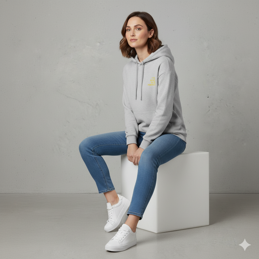 Moderner Damen Hoodie mit Statement