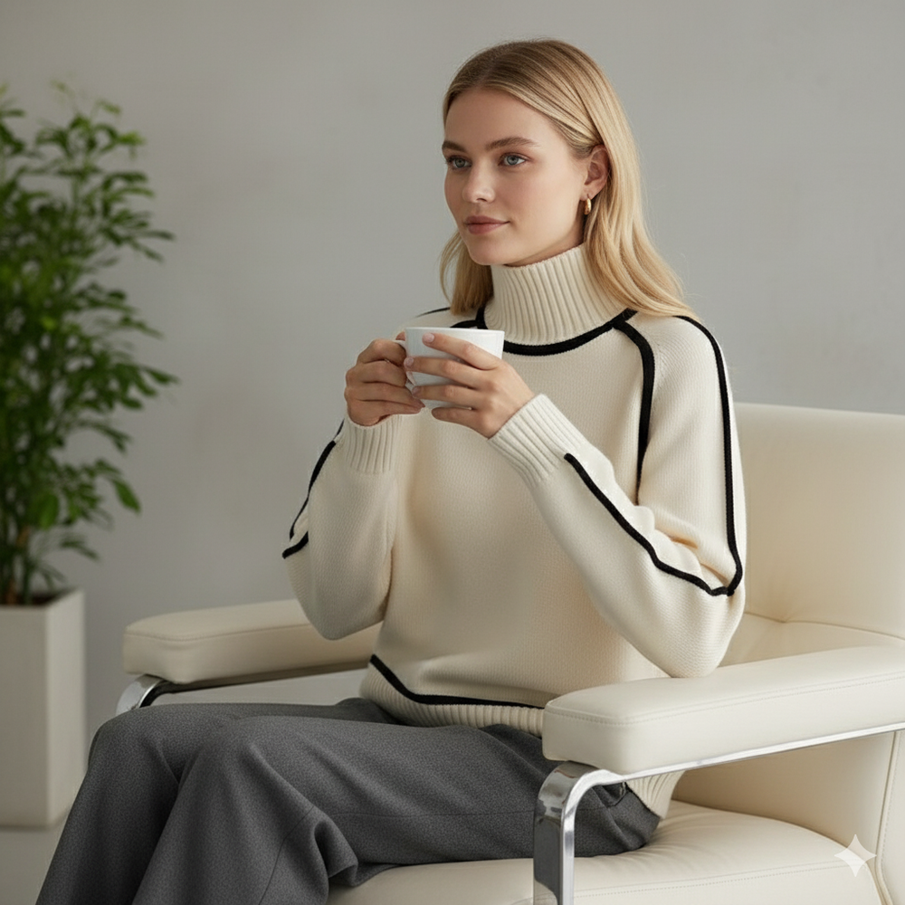 Damenpullover mit Stehkragen | Locker & Modern für Herbst/Winter