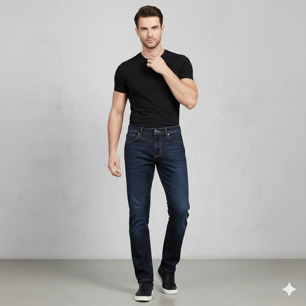 Herren Jeans Regular Fit | Bequem & Elastisch für Alltag & Business