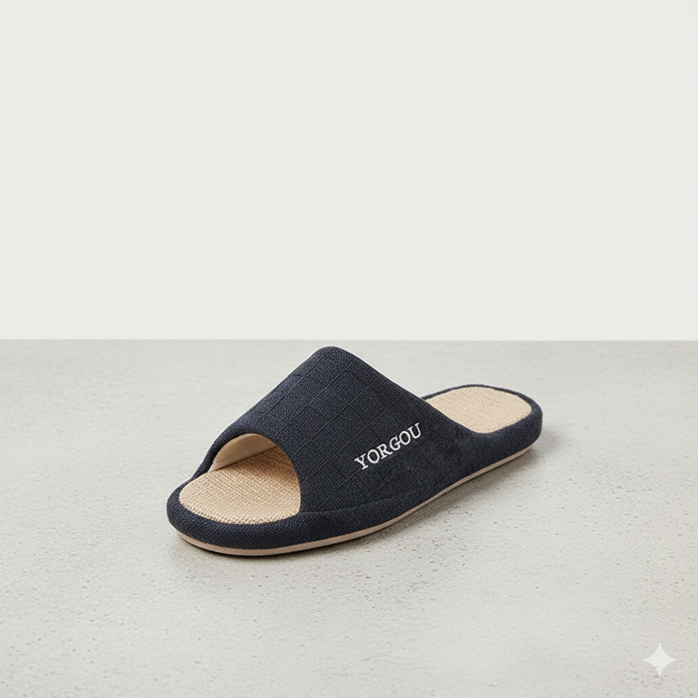 Leichte Damen Hausschuhe aus Leinen | Atmungsaktiv & für drinnen