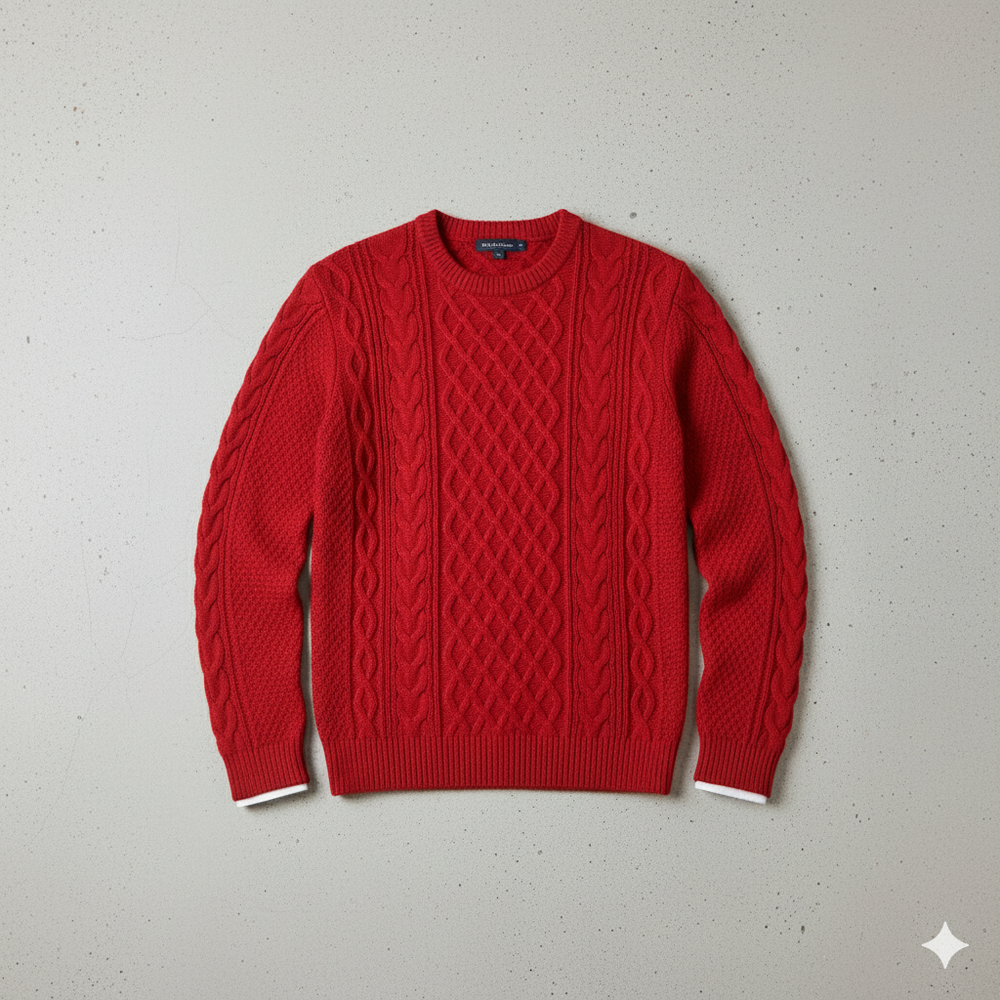 Herren Strickpullover mit Strukturmuster | Modern & Warm | Winter