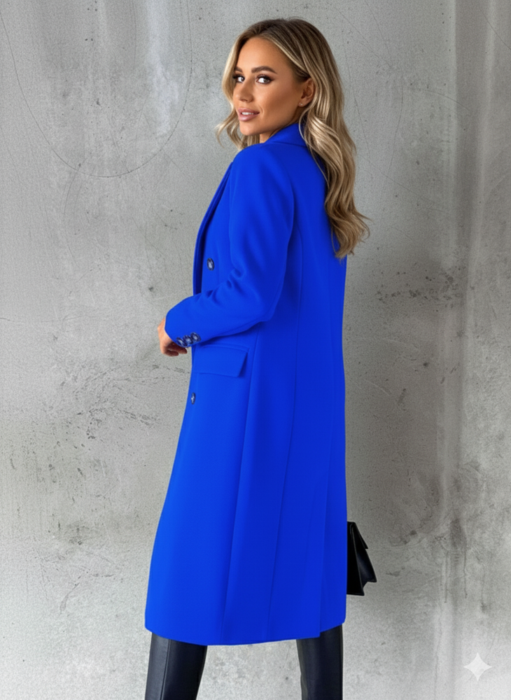 Damen Mantel mit Reverskragen | Doppelreihig & Elegant | Herbst/Winter