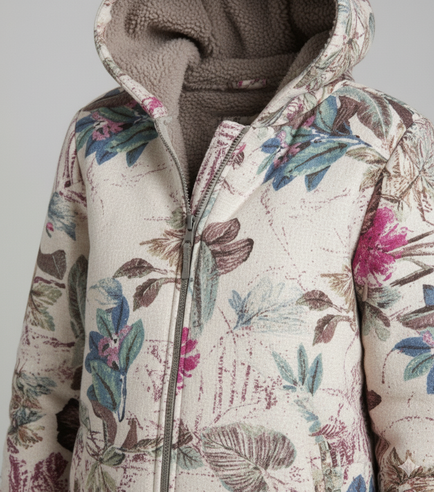 Damen Fleecejacke mit Kapuze | Plüsch & Kuschelig | Herbst/Winter