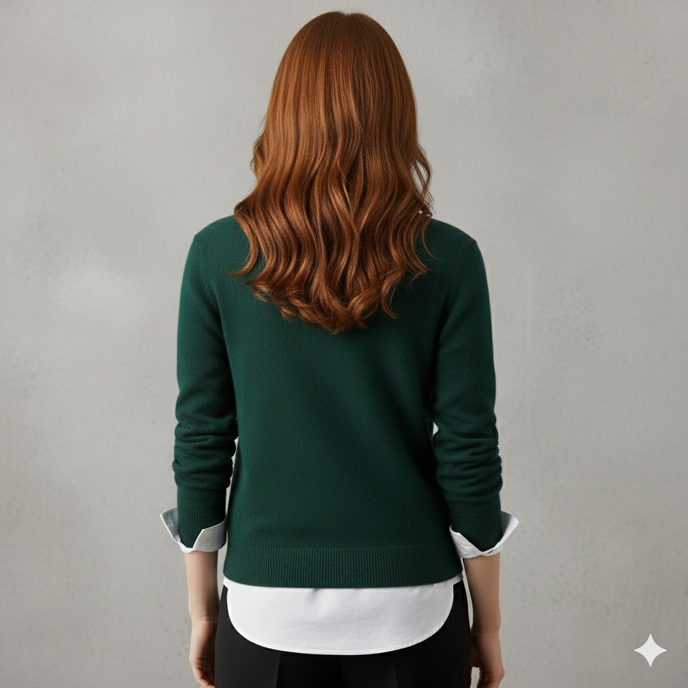 Kuscheliger Damen Strickpullover mit Rundhalsausschnitt | Winter | Elegant