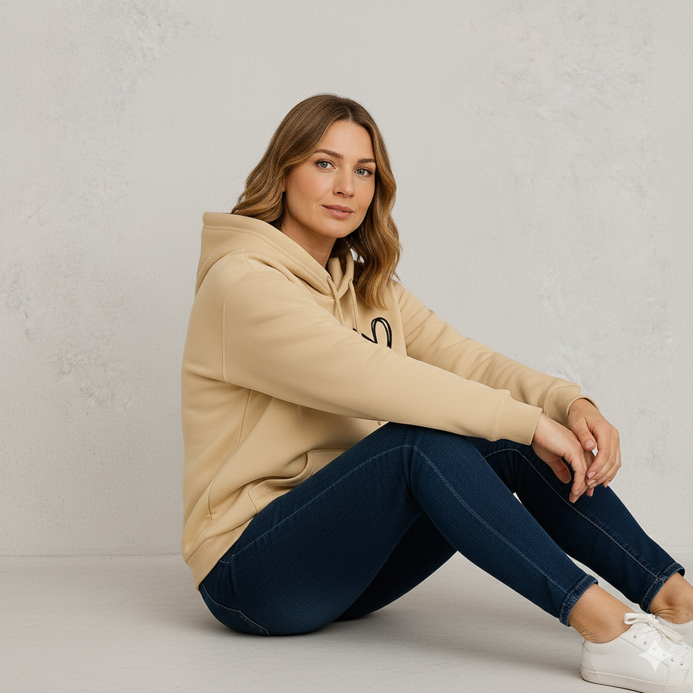 Damen Hoodie mit Herz Print | Lässig & Bequem