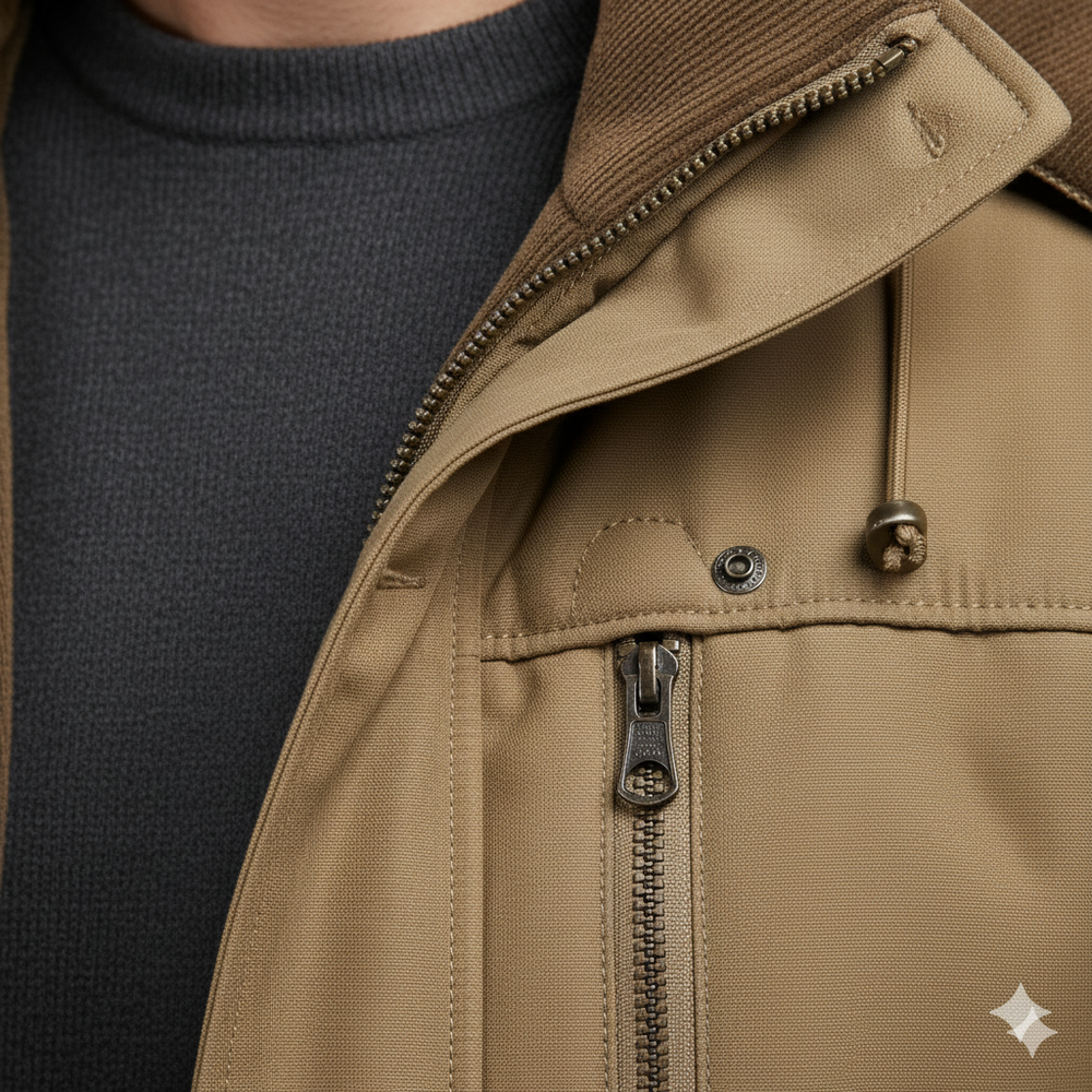 Warmer Herren Wintermantel mit Kapuze | Dick & Funktional