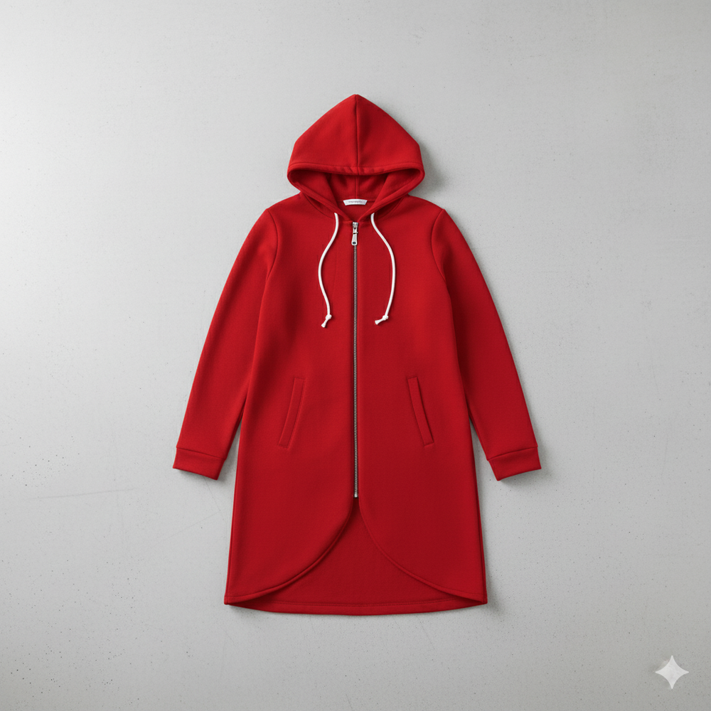 Damen Sweatjacke mit Kapuze & Reißverschluss | Herbst/Winter