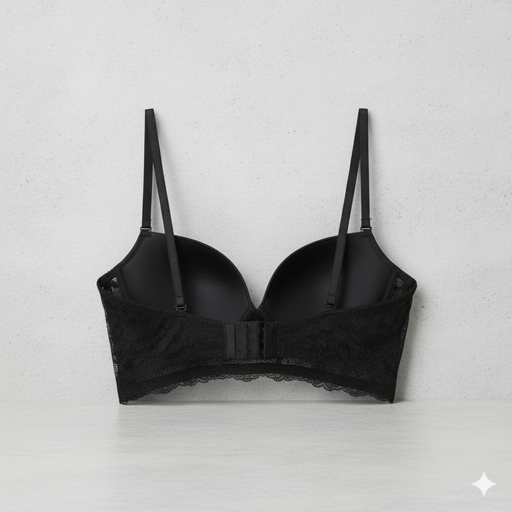 Damen BH rückenfrei mit Glanz | Unsichtbarer Halt