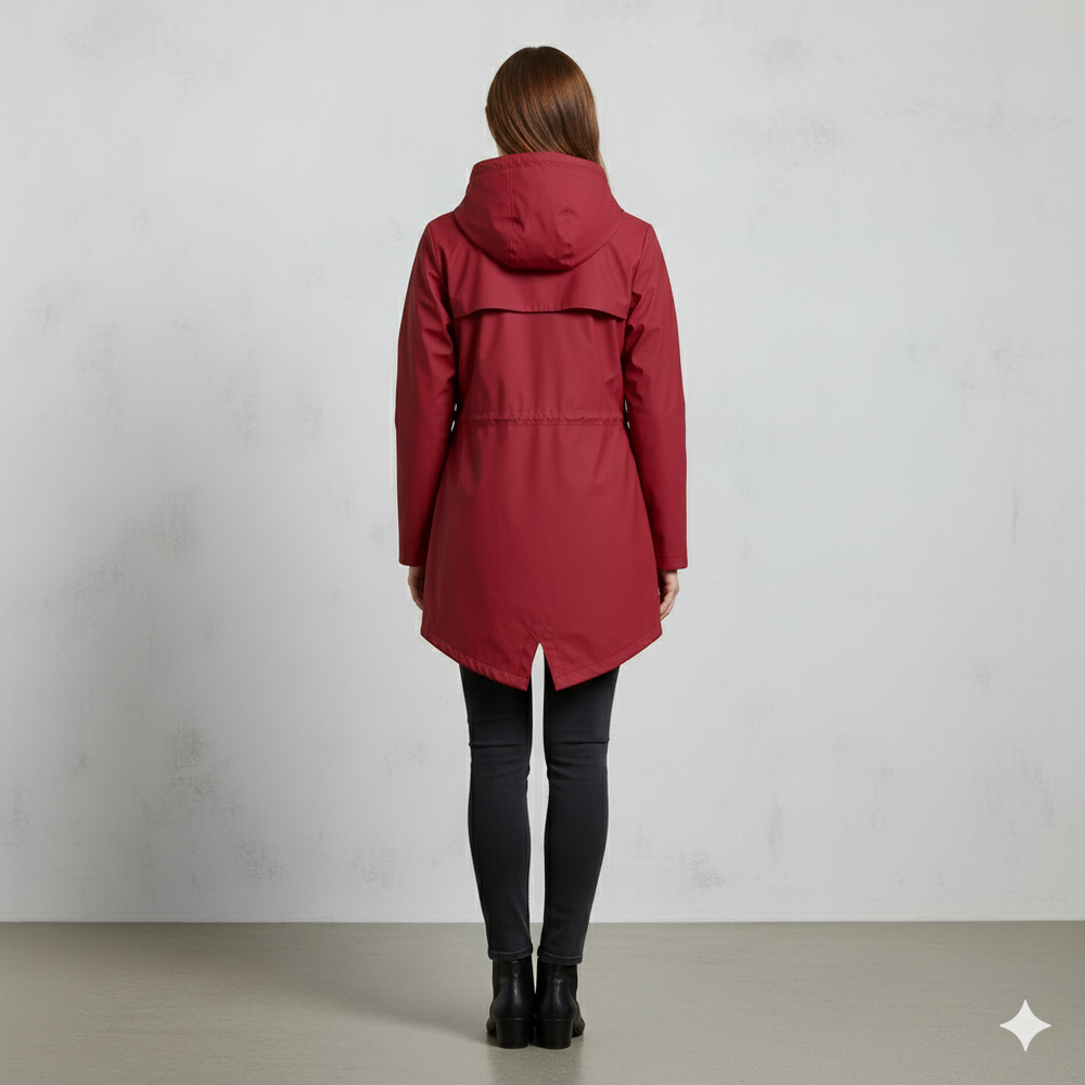 Damen Regenjacke mit Kapuze | Leicht & Wasserdicht | Übergang