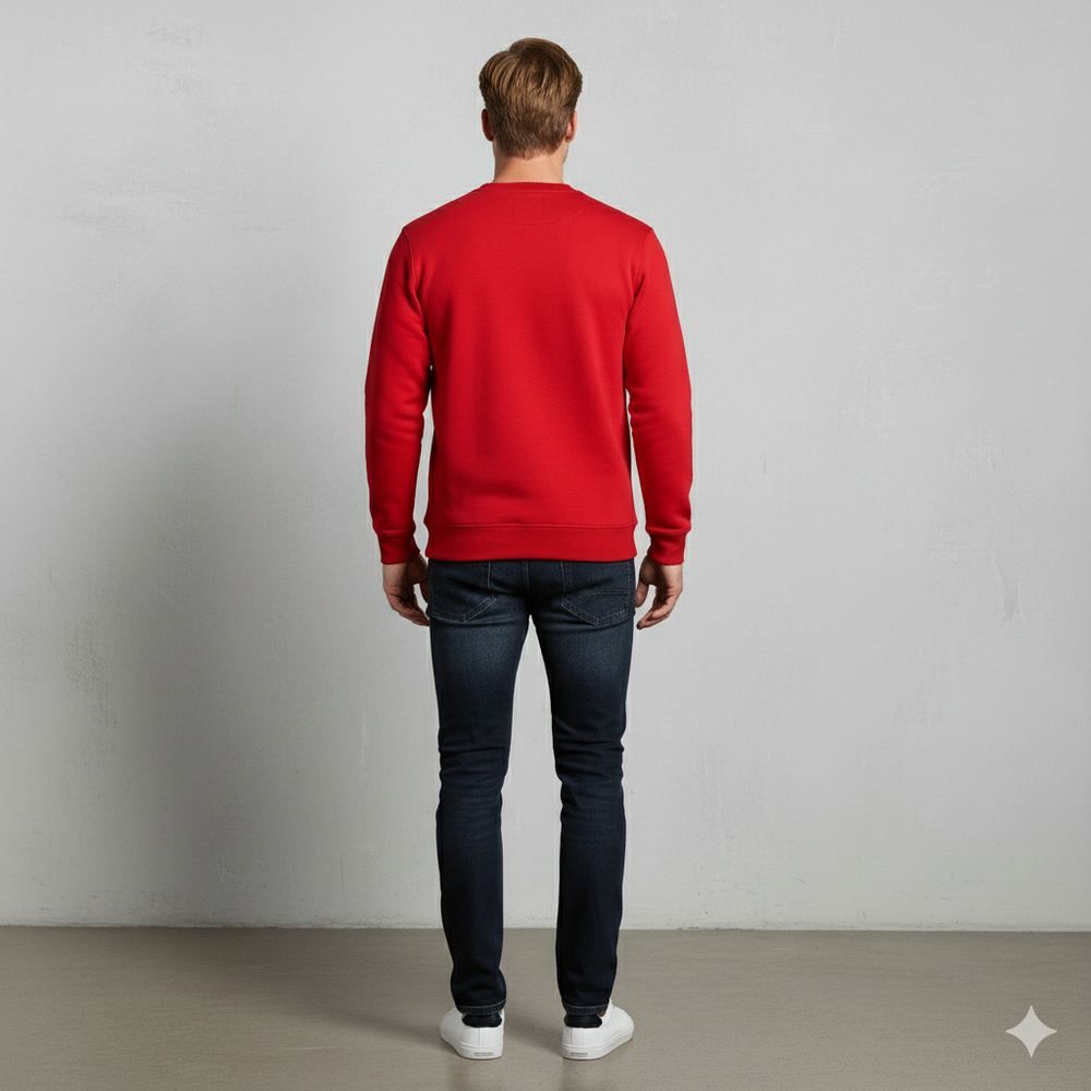 Herren Sweatshirt mit Rundhalsausschnitt
