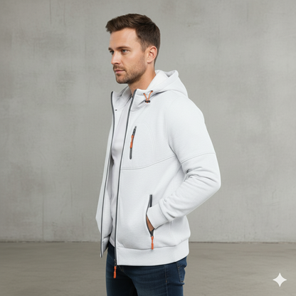 Fleecejacke für Herren mit Kapuze | Warm & Bequem | Herbst