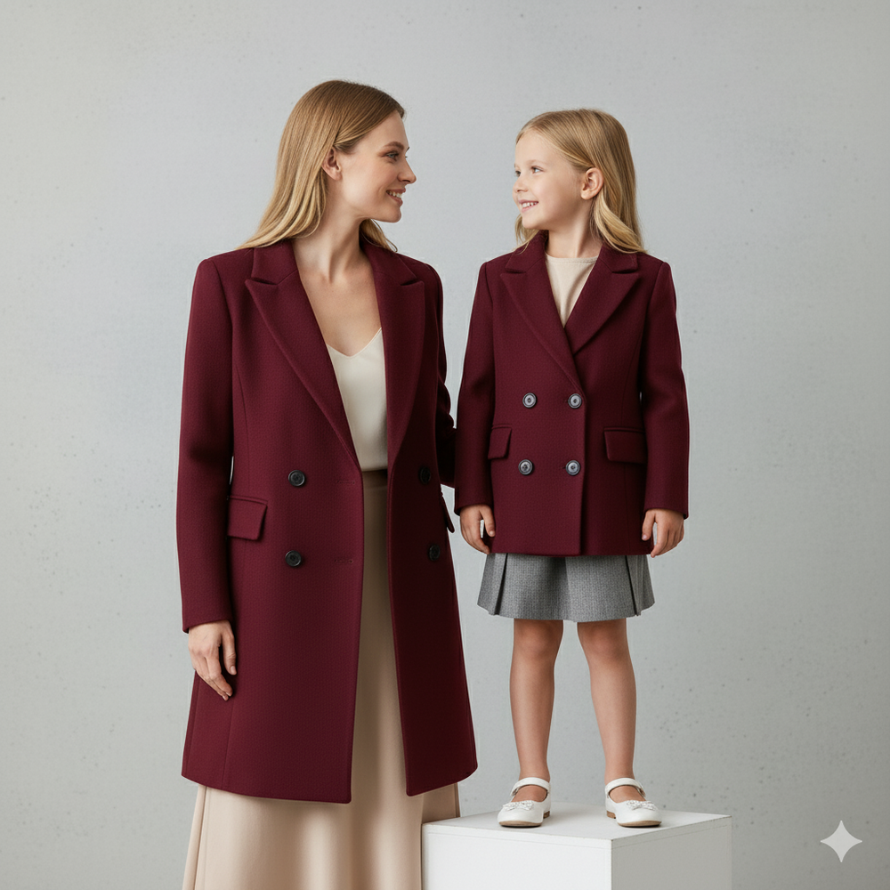 Damen Wollmantel mit Reverskragen | Doppelreihig & Klassisch | Winter