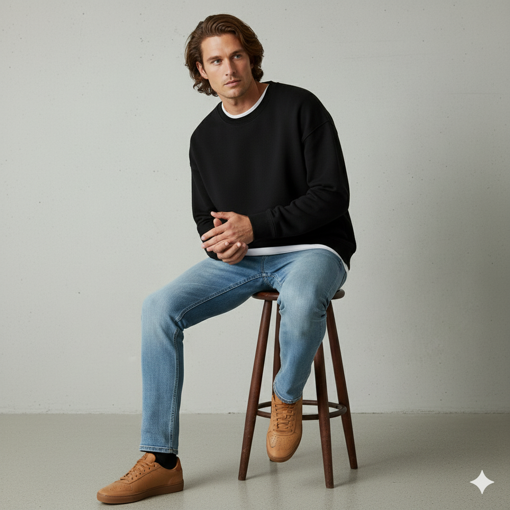 Sportliches Herren Sweatshirt | Locker & Bequem | Fitness