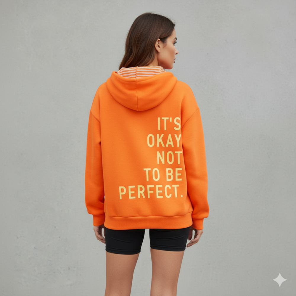 Moderner Damen Hoodie mit Statement