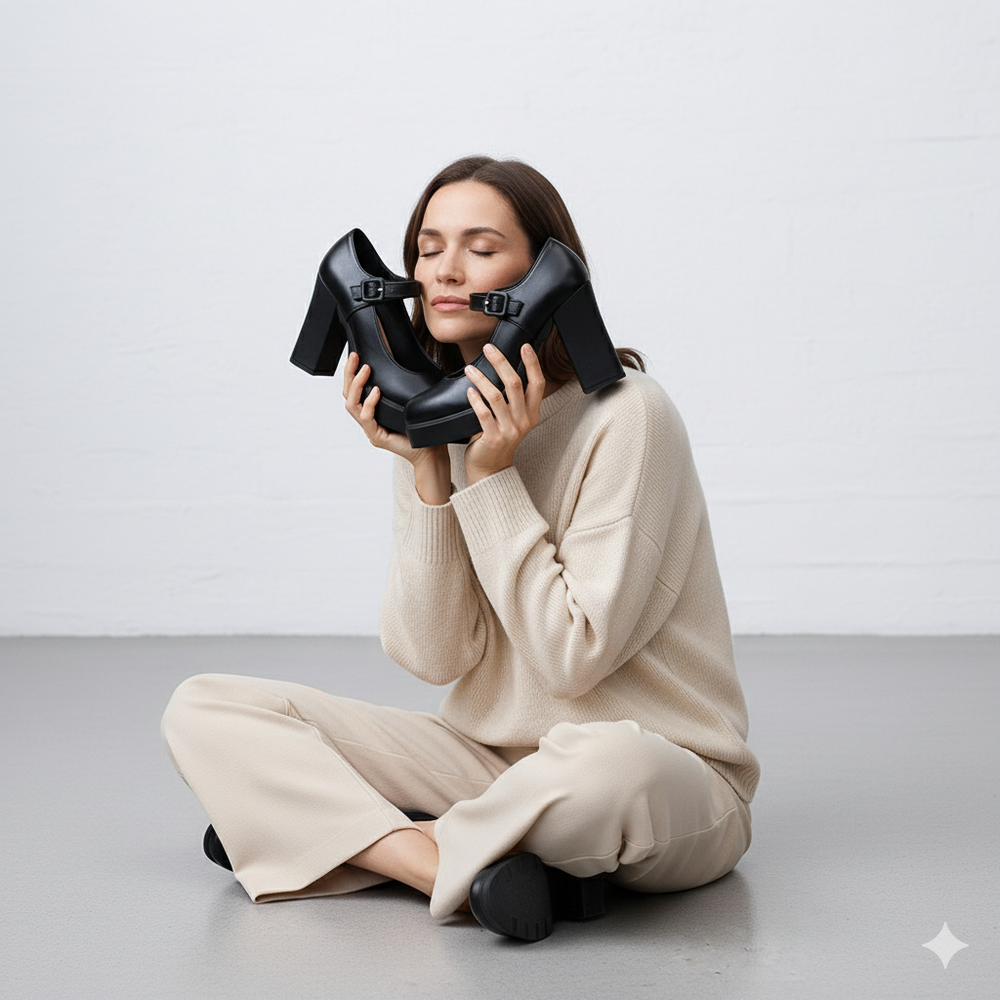 Damen Mary Jane Pumps | Klassisch mit Blockabsatz & Riemen