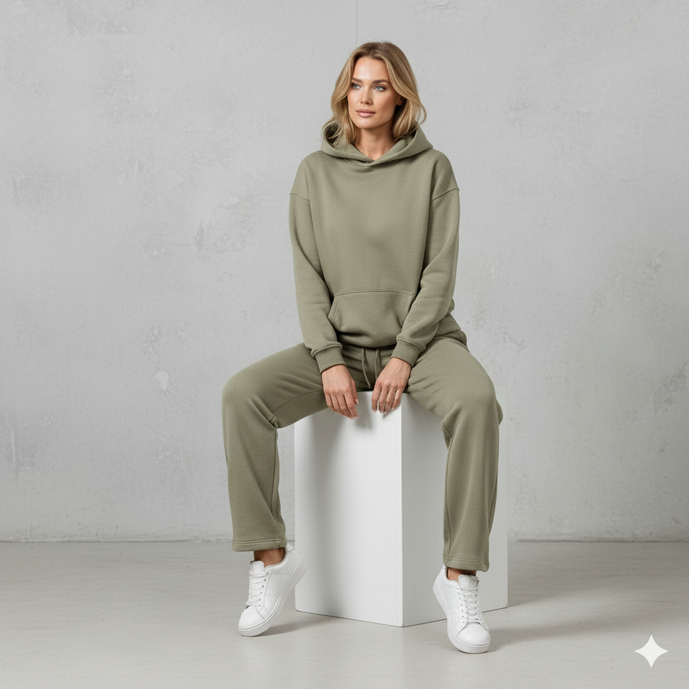 Kuscheliges Damen Set mit Hoodie & Hose