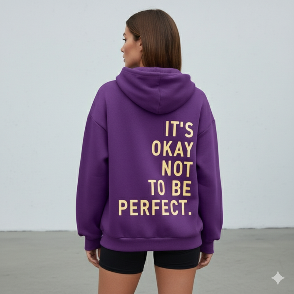 Moderner Damen Hoodie mit Statement