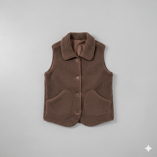 Kuschelige Damenweste mit Knöpfen | Warm für Herbst/Winter