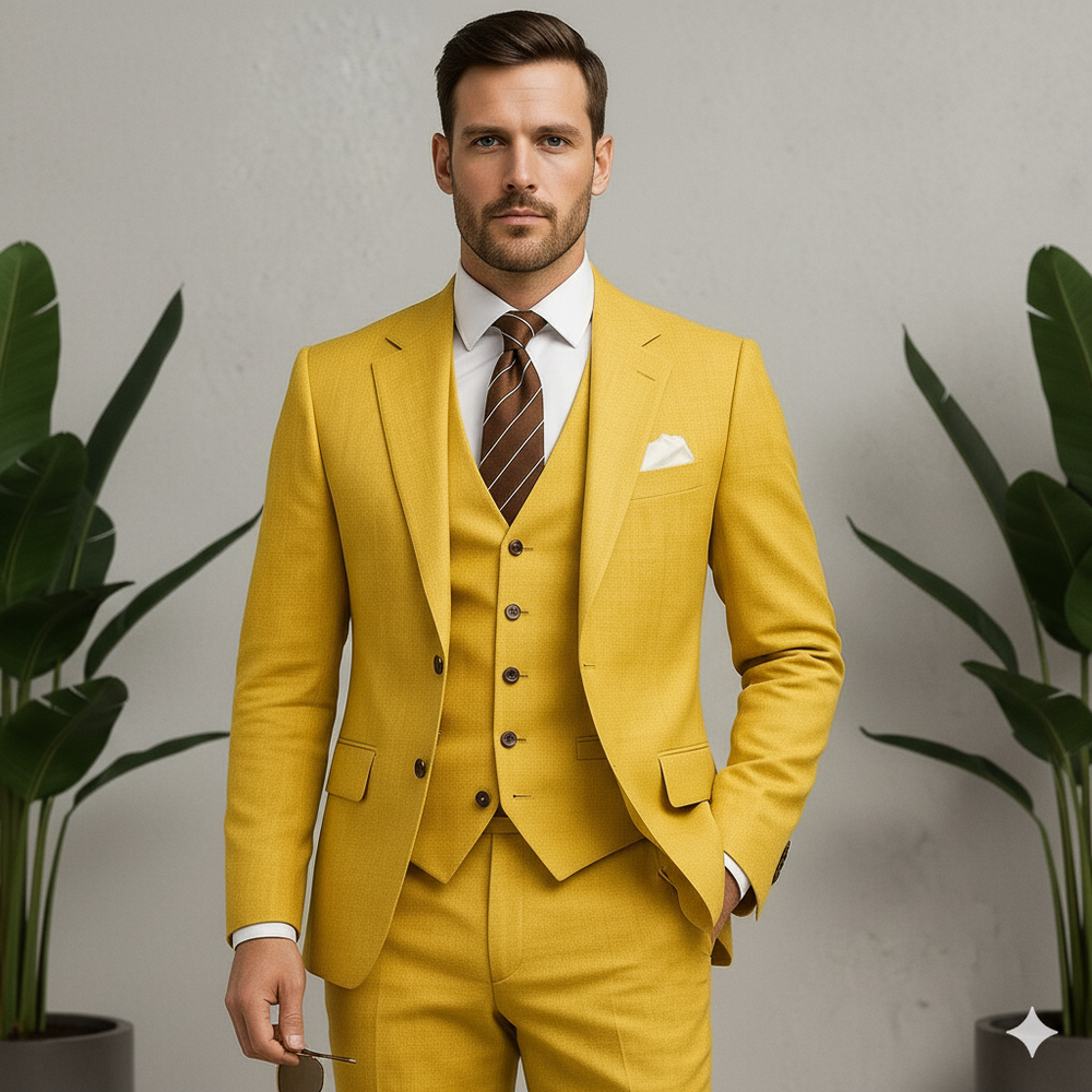 Herren Anzug 3-teilig | Slim Fit Elegant für Hochzeit & Business