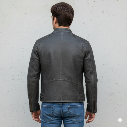 Herren Lederjacke im Biker-Stil | Modern & Lässig