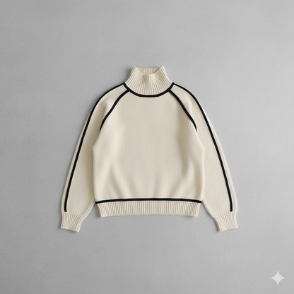 Damenpullover mit Stehkragen | Locker & Modern für Herbst/Winter
