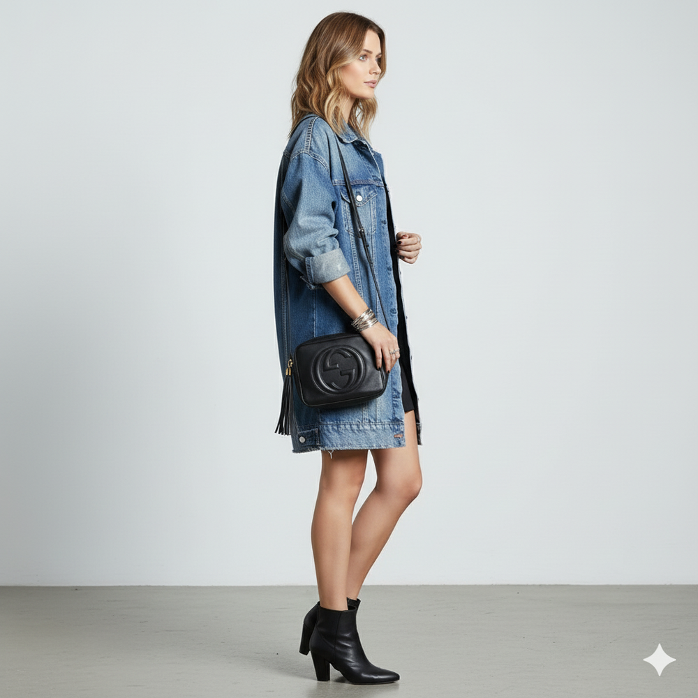 Damen Trenchcoat aus Denim | Mittellang & Modern | Übergang