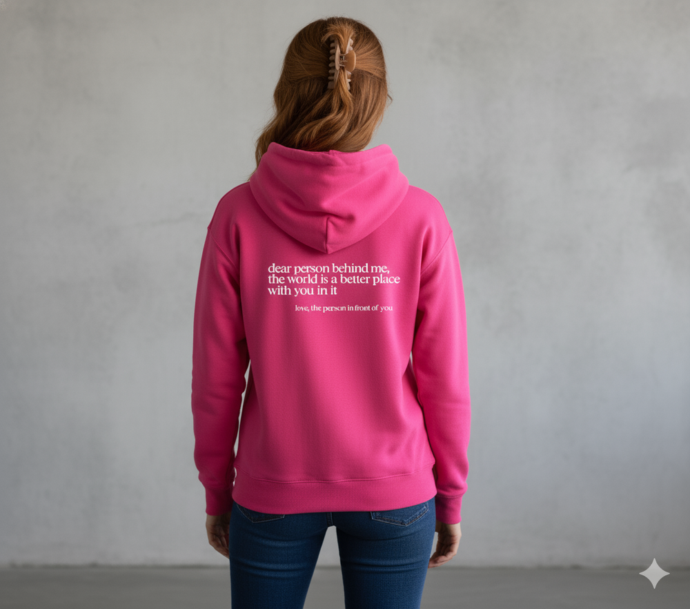 Lässiger Damen Hoodie mit Rückendruck