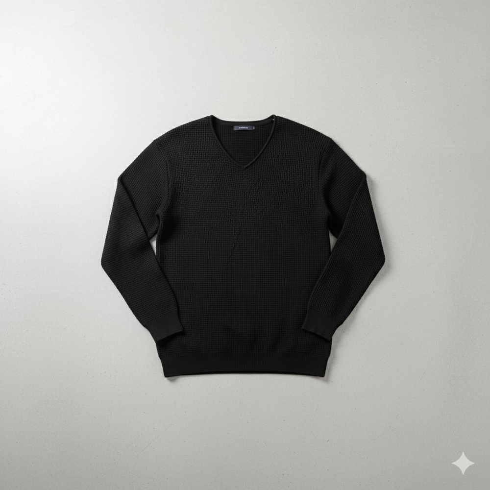 Lässiger Damen Strickpullover mit V-Ausschnitt | Freizeit | Herbst