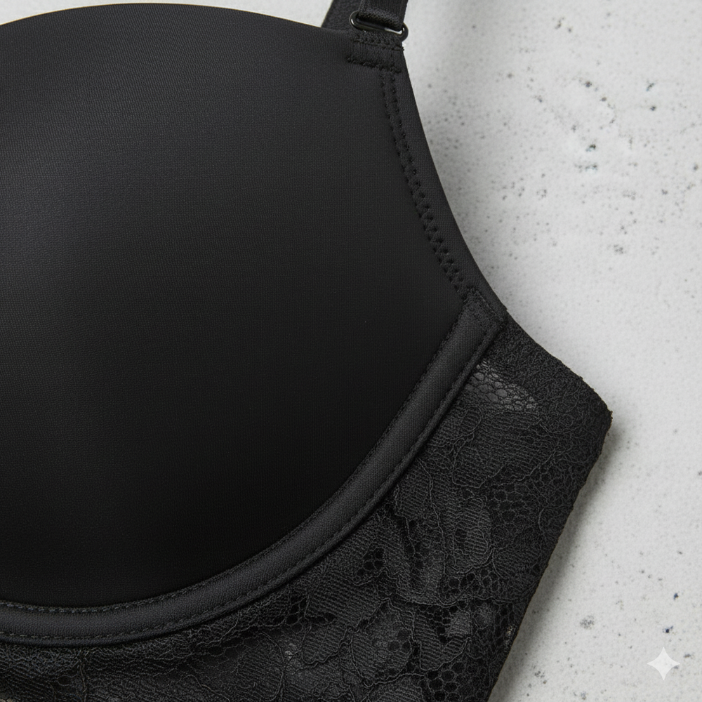 Damen BH rückenfrei mit Glanz | Unsichtbarer Halt