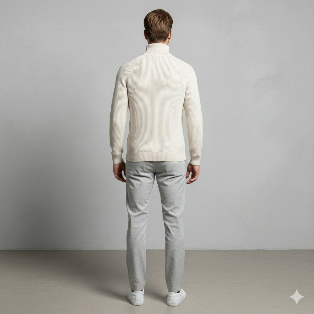 Herren Strickpullover mit Rollkragen | Warm & Elegant | Winter