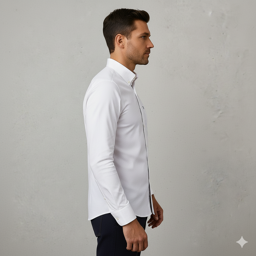 Herren Slim Fit Businesshemd | Atmungsaktiv & Herbst