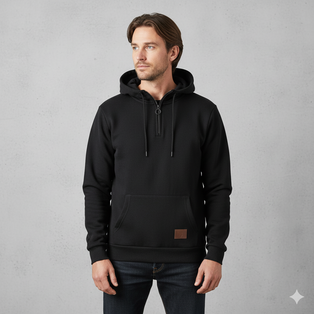 Herren Hoodie mit Reißverschluss | Warm & Bequem | Winter