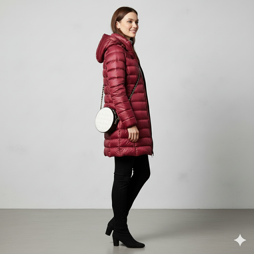Damen Daunenjacke mit Kapuze | Leicht & Warm | Winter