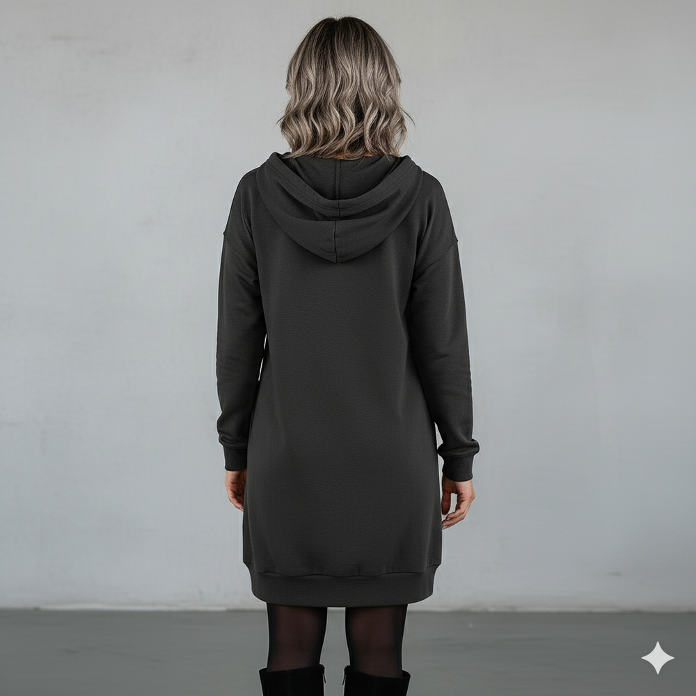 Lässiges Damen Hoodie mit Knopfleist
