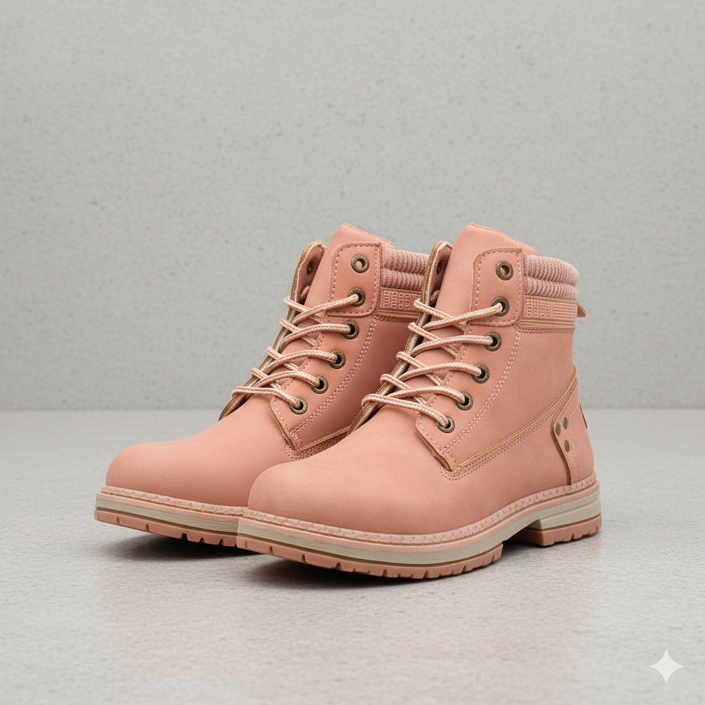 Damen Winterstiefel mit Fellfutter | Warme Schnür-Boots