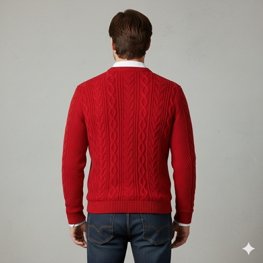 Herren Strickpullover mit Strukturmuster | Modern & Warm | Winter