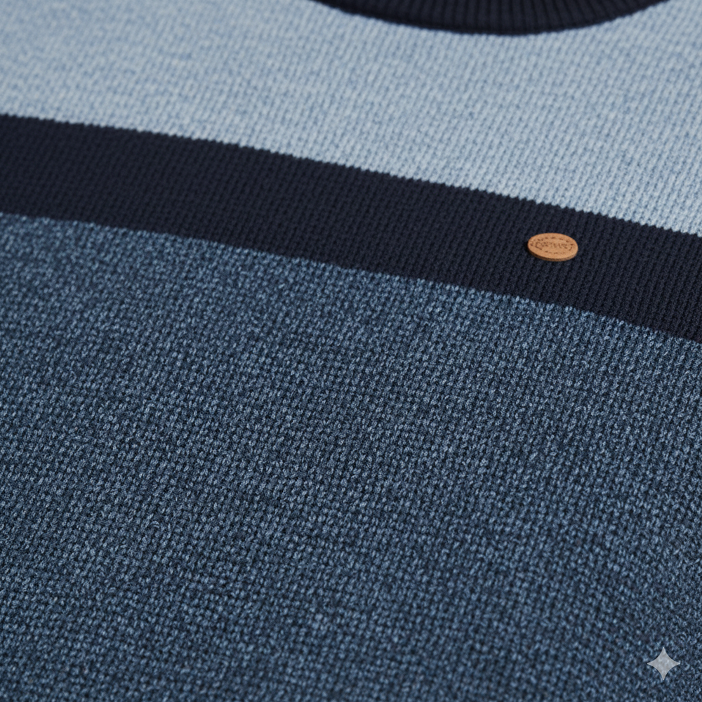 Gemusterter Strickpullover für Herren